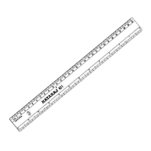 Nataraj Scale 621 Transparent Plastic 30cm