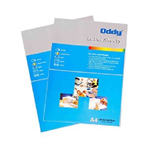 Oddy ST-10 A4100 A4 Size Paper Labels For Laser, Inkjet & Copiers (100 Sheets Per Pkt.)