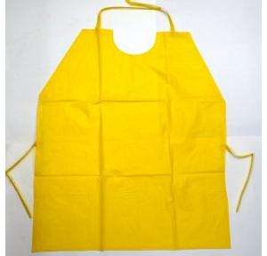 Gripwell Yellow PVC Apron, Size: 24 x 48 inch