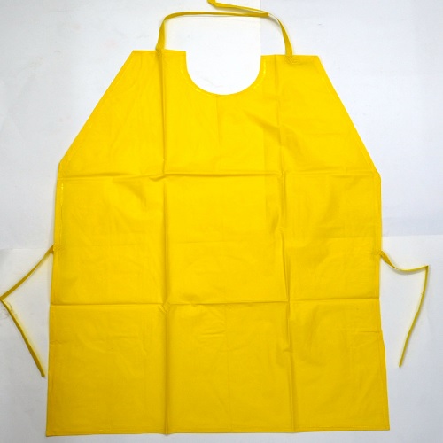 Gripwell Yellow Poly Vinyl Chloride Apron, Size: 24 x 36 inch