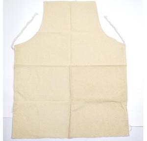 Gripwell White Canvas Cloth Apron, Size: 24 x 36 inch