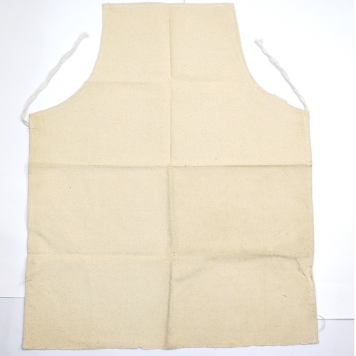 Gripwell White Canvas Cloth Apron, Size: 24 x 36 inch