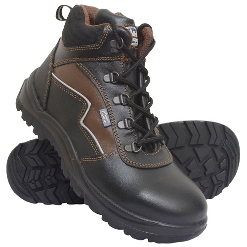 Allen Cooper AC-1170 Black Steel Toe Safety Shoes, Size: 11