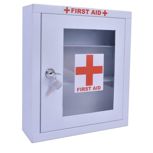 Metal First Aid Box (H)320x(W)280x(D)80mm White