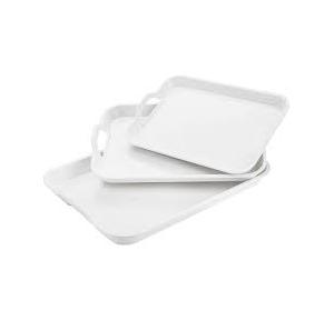 Melamine Tray, Medium Size, White 13