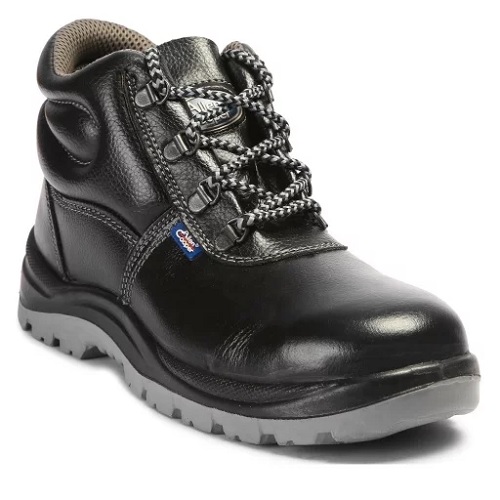Allen Cooper AC-1008 Black Steel Toe Safety Shoes, Size: 11