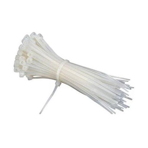 Cable Tie, White, 300 mm (100 Pcs)