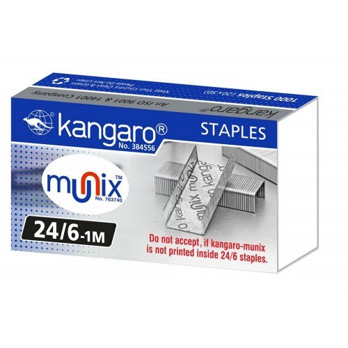 Kangaro Stapler Pins 24/6-1M Pack of 20
