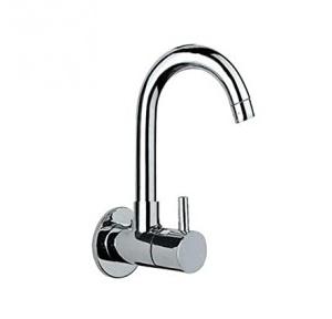 Jaquar Sink Cock with Regular Swinging Spout Wall Mounted Model With Wall Flange,  FLR-CHR-5347N