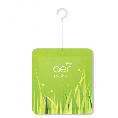Godrej Aer Pocket Bathroom Air Fragrance, 10Gms, Fresh Lush Green