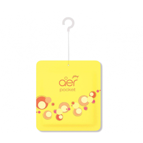 Godrej Aer Pocket Bathroom Air Fragrance 10Gms Bright Tangy Delight