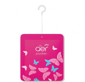 Godrej Aer Pocket Bathroom Air Fragrance 10Gms Petal Crush Pink