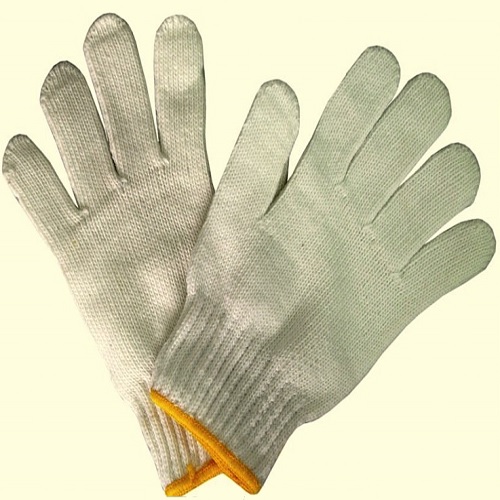 Gripwell GCKG 60 Cotton Knitted Hand Gloves White Length: 9.25 inch