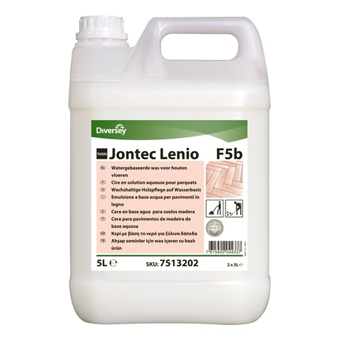 Diversey Taski Jontec Lenio F5b 7513202 Surface Cleaner Water Based Wax Maintainer 5 Ltr
