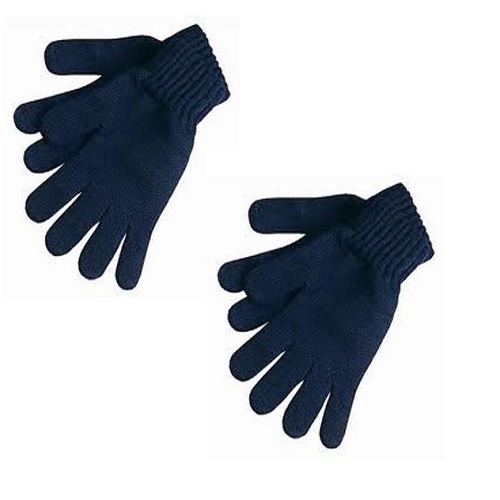 Cotton Hand Gloves Blue