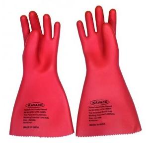 Kavach Electrical Gloves,11 KV, Length: 355 mm