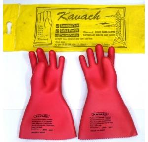 Kavach Electrical Gloves, 33 KV, Length: 355 mm