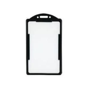 ID Card Holder White/Black, Plastic Size - 86 x 54 mm