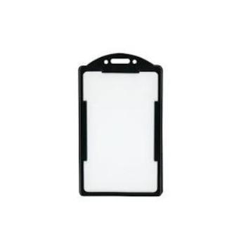 ID Card Holder White/Black, Plastic Size - 86 x 54 mm