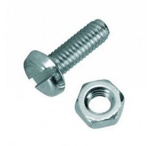 GI Nut Bolt With Washer 3 Inch x 8 mm