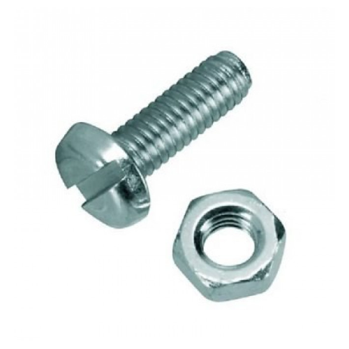 GI Nut Bolt With Washer 3 Inch x 8 mm