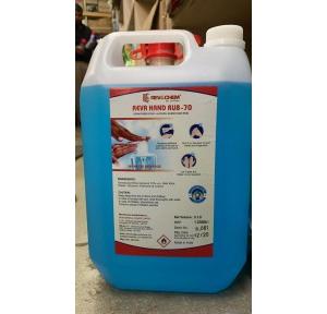 Hand Sanitizer Liquid Hand Rub Alcohol 70%, 5 ltr