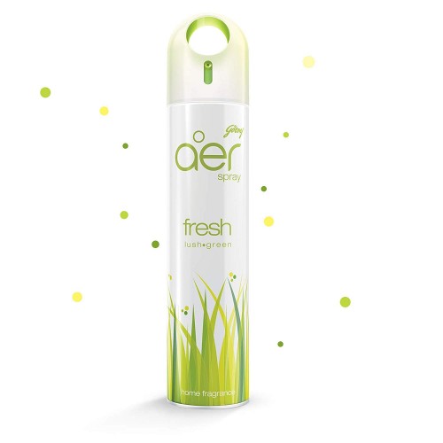 Godrej  Aer Spray Home & Office Air Freshener Fresh Lush Green 240ml