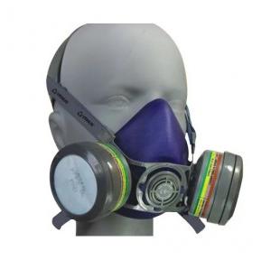 Venus V-800 Large Half Face-Piece Respirator Blue Twin Ov+Particle Filter, 15132