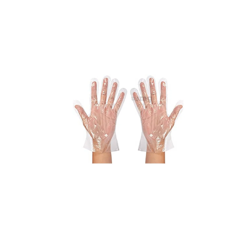 Disposable Plastic Hand Gloves (Pack Of 100 Pcs)