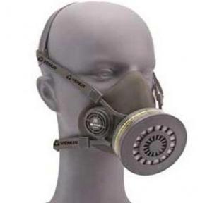 Venus V-500 7500A1P1 Combo Half Face Piece Respirator Grey Single Ov Filter & Part, 15030