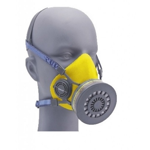 Venus V-500 Medium Half Face-Piece Respirator Grey For Single Filter, 15024