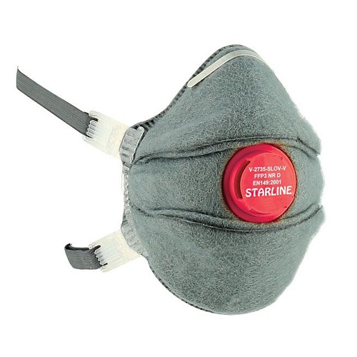 Venus V-2735 SLOV-V FFP3 NR D Grey Dust/Mist Respirator Mask With Valve ...