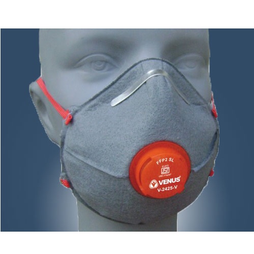 Venus V-2425-V-FFP2 SL-OV-FR Respirator Convex Grey Fr, 12185