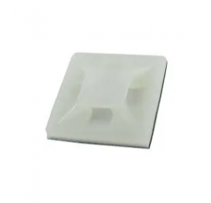 Cable Tie Mount, Type -MB3 4 Way, Screw, 3.1 mm, White, Nylon 6.6 (Polyamide 6.6), 19 mm, 3.6 mm Pack of 100