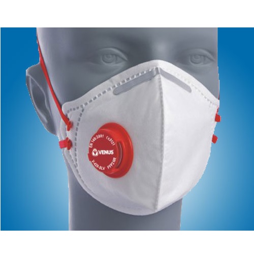 Venus V-420-SLV-FFP2 NR D Respirator Foldflat Grey, 14038