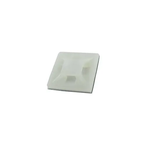 Cable Tie Mount, Type - MB3 4 Way, Screw, 3.1 mm, White, Nylon 6.6 (Polyamide 6.6), 19 mm pack of 100