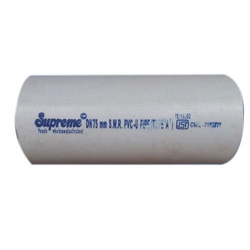 Supreme Pipe 10kgf/cm2 PVC 75mm 1ft