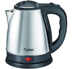 Prestige Electric Kettle PKOSS 1.5 Silver-Black 1500W 1.5 Ltr Automatic Cut-off