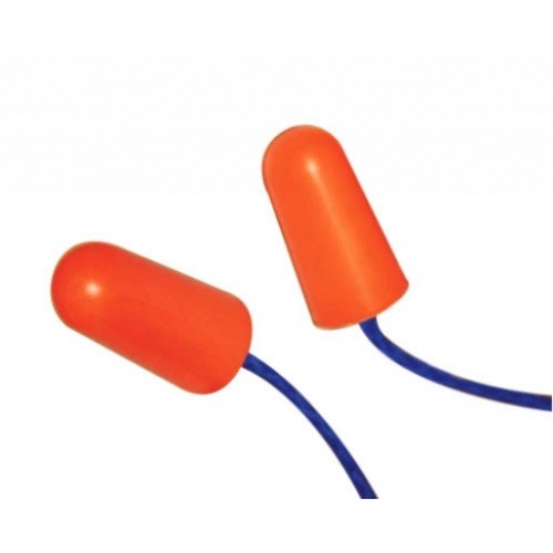 Venus H-101 Orange Dis Metal Det  PVC Cord Ear Plug, 32 dB, 16039