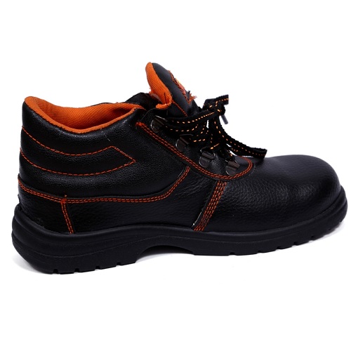 Fortune Rawtech Black Steel Toe Safety Shoes, Size: 10