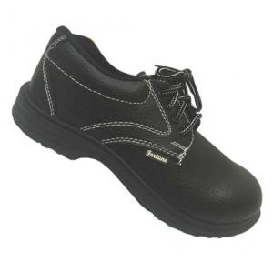 Fortune Advantage Black Steel Toe Safety Shoes, Size: 5