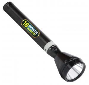 ibell Rechargeable Torch Flashlight FL8359 Long Distance Beam Range, Aircraft Aluminum Body with Ultra Bright LED Light(Black)