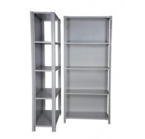 Angle Rack 4 Shelves Slotted 12 Gauge Mild steel 40x40x4 mm Thick, size: 60x36x18 Inch with 18 Gauge MS Shelves