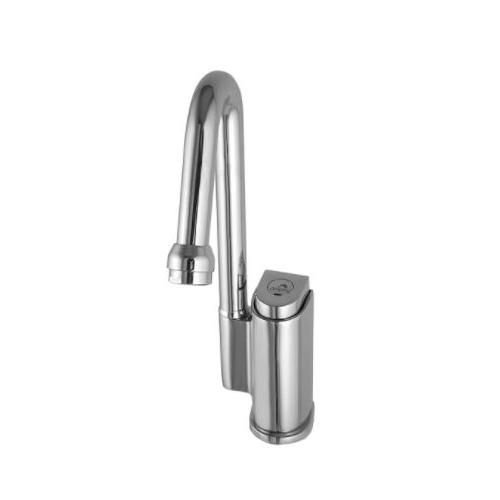 Dolphy Self-Closing Water Saving Time Delay Basin Sink Faucet Chrome Plated+Brass (Inner) Silver DSPT0002