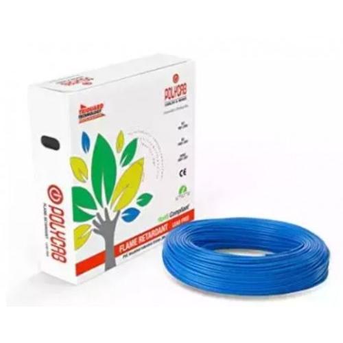 Polycab FR PVC Insulated Flexible Cable 1.5 Sqmm 1 Core Blue 100 Mtr