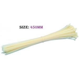 Cable Tie Nylon 450mm White Pack of 100