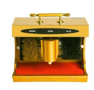 Dolphy Automatic Shoe Shining Machine 304 Wood Stainless Steel 90 W Gold DSPM0010