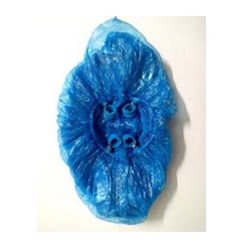 Dolphy Shoe Cover Disposable Plastic Blue Pack of 100 Pcs DSCD0009