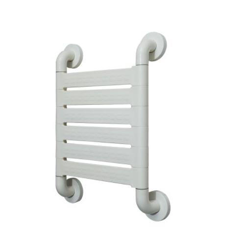 Dolphy Handicap Grab Bar WC Back Support Stainless Steel Tube Coated With 5mm Nylon 200 Kg 445x315 mm DHGB0007