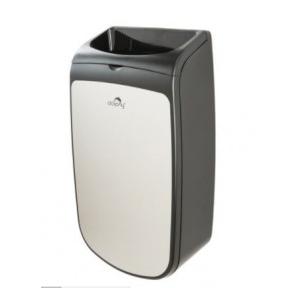 Dolphy Wall Mounted Dustbin DWBN0001 Cover Plate Silver Color Size 40x66.5x12.5cm SS202 25 Ltr